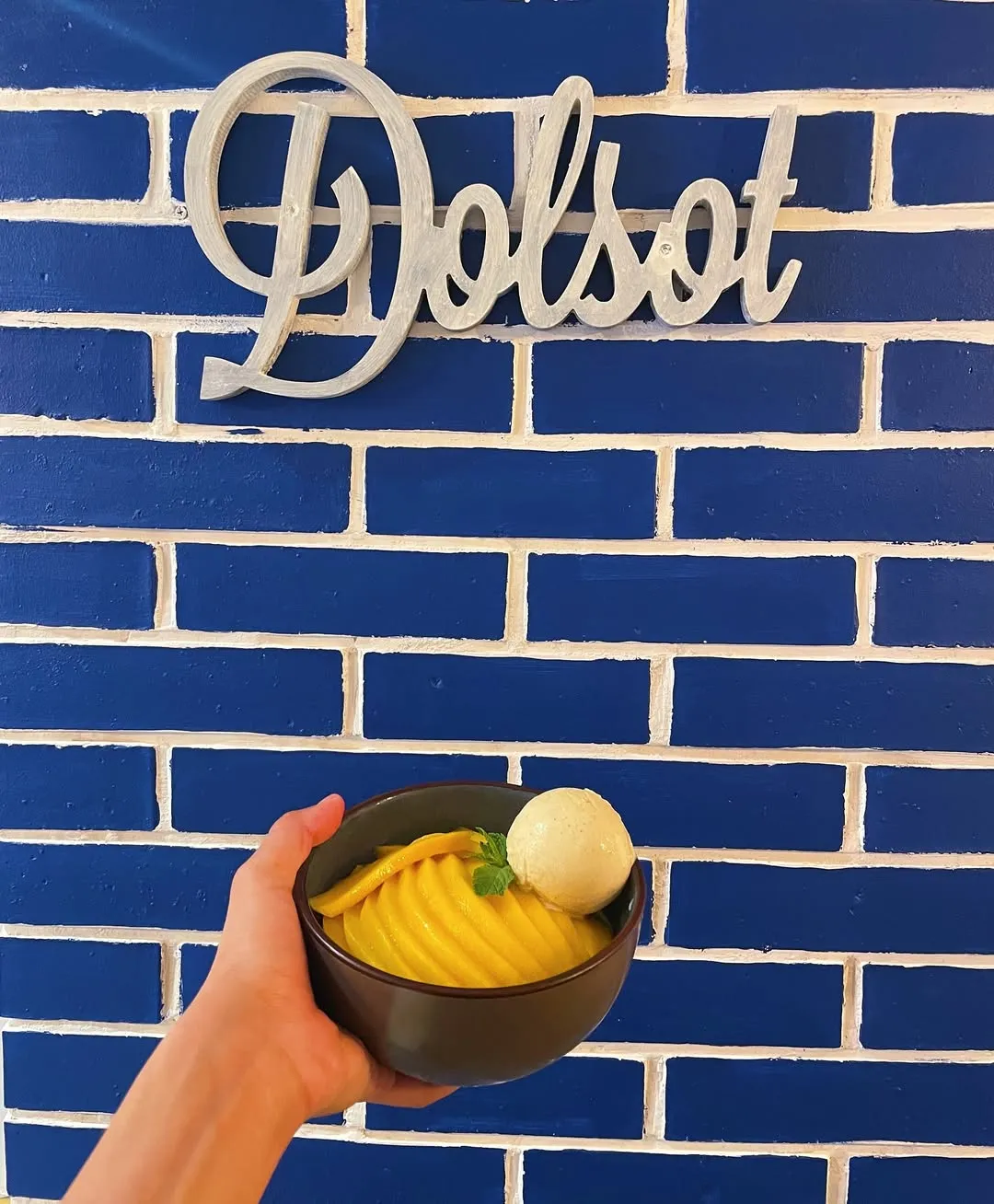 Mango Bingsu Korean shaved ice